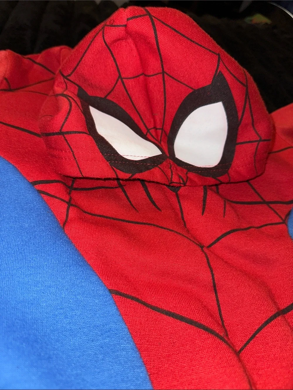 Kids Red and Blue Spider Hoodie Costume